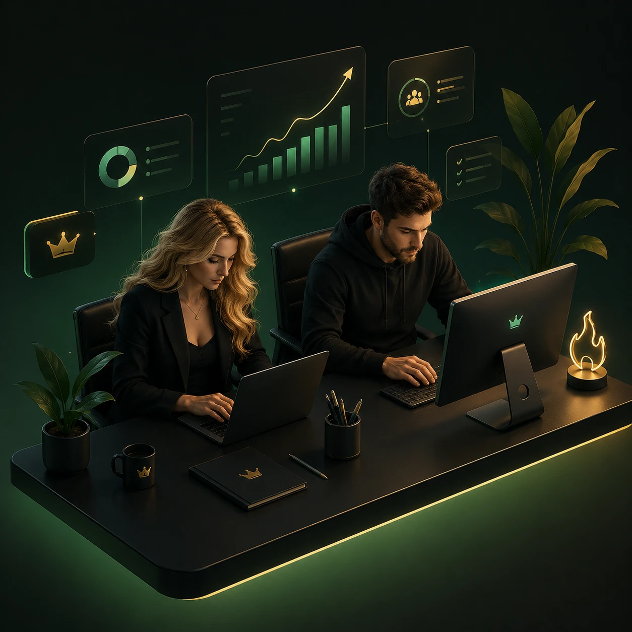 Команда Divine Agency за работой